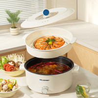 蓝宝(BLAUPUNKT)电火锅家用电煮锅5L火锅专用锅多功能煮面锅 一锅多用蒸/煮/焖/涮,花样美食BP-HG501