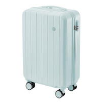 驿客 马卡龙系列拉杆箱 合金顺滑拉杆 便捷杯架解放双手 配备USB便捷接口 EKX-6018蓝色 21英寸