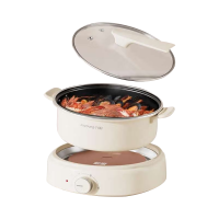 九阳(Joyoung) HG60-G565 电火锅家用多功能电煮锅6L (单位:台)奶油白