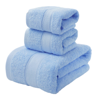 洁丽雅(grace)毛巾浴巾方巾三件套组合3条装140*70CM+76*35CM+35*35CM(单位:条)随机发货