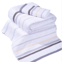 洁丽雅(grace)浴巾毛巾方巾3条装纯棉140*70CM+72*34CM+34*34CM(单位:条)条纹