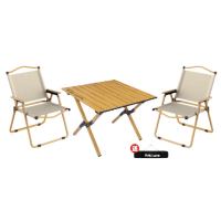 MAKI zaza 户外折叠桌椅三件套-D款 便携式克米特椅MKZ-035*2 折叠桌MKZ-041*1 惬意便携