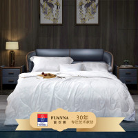 富安娜(FUANNA) 锦瑟年华提花桑蚕丝被 高端大提花(100%聚酯纤维) 203*229cm(1000g)