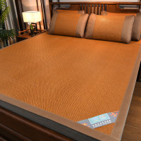 啄木鸟 印尼古法藤席(古棕色)古藤条+冰丝 凉席180*200cm 枕套48*74cm*2