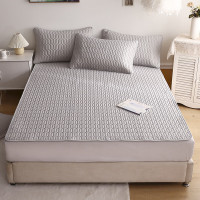 啄木鸟 乳胶凉感席(灰色)凉感丝 凉席180*200cm 枕套48*74cm*2个