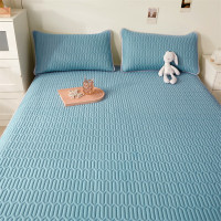 啄木鸟 乳胶凉感席(蓝色)凉感丝 凉席180*200cm 枕套48*74cm*2个