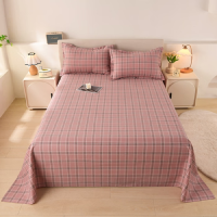 啄木鸟 棉麻养生三件套(格调)棉麻老粗布 凉席200*230cm 枕套48*74cm*2