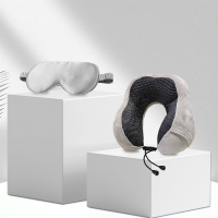 啄木鸟 假日休闲套装(U型枕+眼罩) 水晶绒(填充聚乙烯) 27*25*14cm