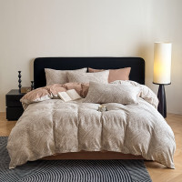 啄木鸟 云缦色纺四件套(长夏咖) 40支 长夏咖 床单款 (被套200*230cm)