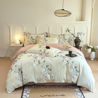 啄木鸟 柔雅长绒棉四件套(韵彩) 60支 韵彩 床单款 (被套200*230cm)