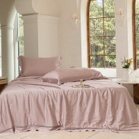 啄木鸟 花影轻奢被(藕沙粉) 60S莱赛尔提花(填充超细羽丝棉) 200*230cm