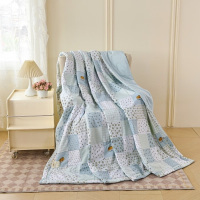 啄木鸟 针织双层纱夏被(格子世界) 双层纱(填充超柔羽丝棉) 200*230cm