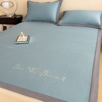 啄木鸟 冰豆豆凉席(天空蓝) 9D冰豆豆 凉席180*200cm 枕套48*74cm*2