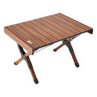 探险者(TANXIANZHE) 探险者户外 铝面蛋卷桌TXZ-2022516 胡桃色