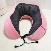 啄木鸟 旅行U型枕(粉色)29*25*14cm 驼峰U型枕 慢回弹记忆棉 黄金曲线贴合