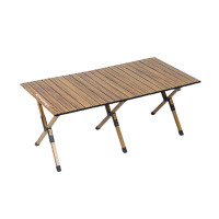 凯亚仕(KIYERSY) 凯亚仕铝合金蛋卷桌(大号)KYS-804 116.5*60*45cm 檀木色 轻韧坚固更稳定