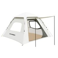 凯亚仕(KIYERSY) KYS-107 户外便携式折叠露营帐篷 200*200cm*150cm 米白色 透气防蚊设计