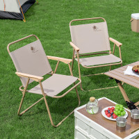 大迈 DM-2013 克米特折叠椅 热带棕 折叠设计 一秒收纳 承托200斤 稳稳的很安心