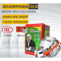 友安 防火防毒防烟面罩酒店工厂家用消防过滤式自救呼吸器火灾逃生 友安TZL30(新款)