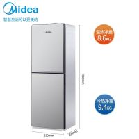 美的(Midea) 饮水机立式家用冷热两用上置水桶原装高档制冷制热茶吧机 温热型 冰川银YD1518S-X[冷热型]