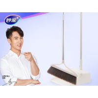 妙洁 折叠梳齿扫把组(EC)MOBDC-EC 家用撮箕软毛魔术簸箕组不沾头发神器