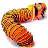 谋福-CNMF 轴流风机 手提式工业抽风鼓风机风机隧道船用(350MM(14寸)机器+5米风管)