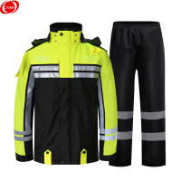 谋福-CNMF 8225 交通警式雨衣套装 行政执法工作服 QX03 可定制logo QX03 XL-170CM