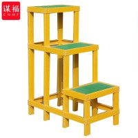 谋福-CNMF 绝缘高低凳电力作业绝缘高低凳玻璃钢(3层凳 高1.2m米)