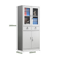 汇云星(HuiYunXing) 文件柜常规款0.4mm 中二斗器械文件柜 1800*850*390mm