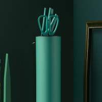 炊大皇(COOKER KING) 炊大皇轻锋五件套QF31WU 套刀家用切菜刀抗菌刀座剪刀厨具套 [轻锋五件套]祖母绿