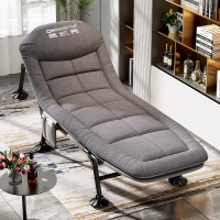 奥凯弗 折叠床躺椅午休床单人陪护床多功能便携行军床办公室午睡床高级灰