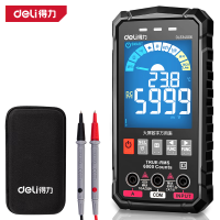 得力(deli) 得力智能大屏万用表超薄数显高精度便携式数显维修电工电流多功能 DL334506
