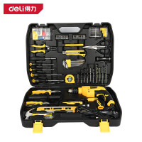 得力(deli) 工具套装多功能五金工具箱电钻套装 电工木工综合维修组套 DL5966