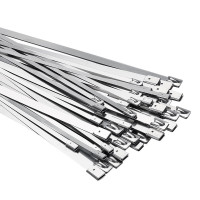 美穗吉家 谦皓 304不锈钢扎带金属束线自锁式捆扎带100条/1包 4.6*1000mm