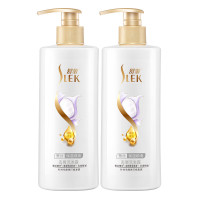 舒蕾(SLEK) 舒蕾蚕丝保湿顺滑洗发礼盒 (500ml+500ml) 保湿顺滑去屑洗发露针对毛躁易打结发质柔顺洗发水