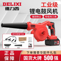 德力西(DELIXI) 鼓风机充电式小型锂电吹风机大功率工业两用电脑清灰除尘器加强款三用[4.0Ah两电一充]+集尘袋