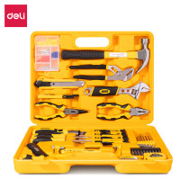 得力(deli) 得力3703多用途组合工具(橙)(套) 多用途组合工具箱16件套工具组合套装维修工具家用