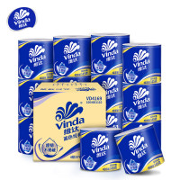 维达(Vinda)VD4169蓝色经典卷纸4层 有芯卷纸 卷筒纸巾卫生纸巾厕纸 4层 145g*27卷