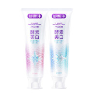 舒客精研亮白酵素牙膏 (鲜萃青柠) 120g+(星沙樱花)120g新老包装随机发