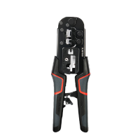 得力(deli) 多功能棘轮网络钳网线钳6P8P 剥剪压线钳 DL387068