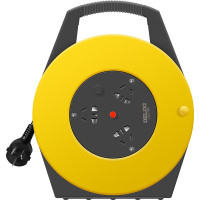 德力西(DELIXI)新升级工程接线盘移动卷线盘电线盘拖线盘电缆盘插座插排过热保护 [20米热保]移动卷线盘插座