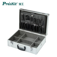 宝工(Pro'sKit)9PK-730N白铝工具箱手提式大号五金家用多功能电工维修工具收纳箱