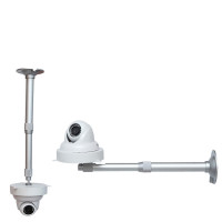 LISM 监控伸缩支架1.2m加长吊杆摄像头吊装支架延长杆立杆壁装支架