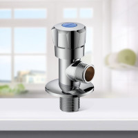 九牧三角阀全铜冷热水一进一出热水器专用4分阀门开关止水阀74089 九牧/蓝标/铜/外丝角阀/4分螺纹