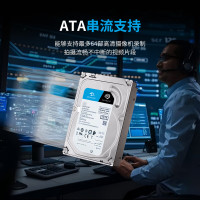希捷(SEAGATE)安防硬盘 8TB 256MB SATA CMR垂直 机械硬盘 ST8000VX009