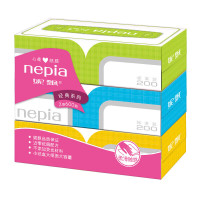妮飘(Nepia)经典系列抽纸2层200抽*3盒大容量抽取式盒装餐巾纸柔韧面巾纸面纸