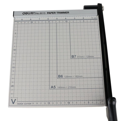 得力8012切纸机18"*15"(白灰) 办公切纸刀/裁纸刀/裁纸机