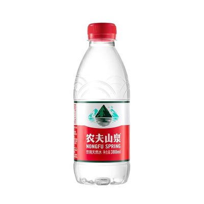 农夫山泉 饮用水 矿泉水 纯净水 饮用天然水380ml*24瓶 箱装 解暑 商用水