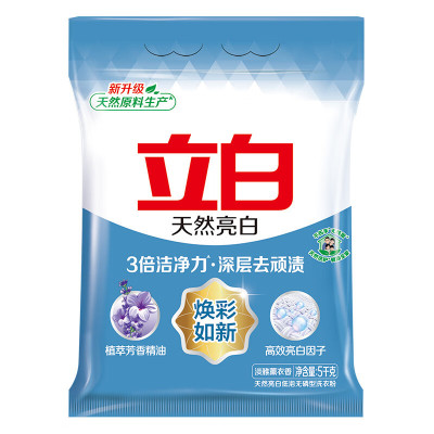 立白 天然亮白低泡无磷洗衣粉 5kg