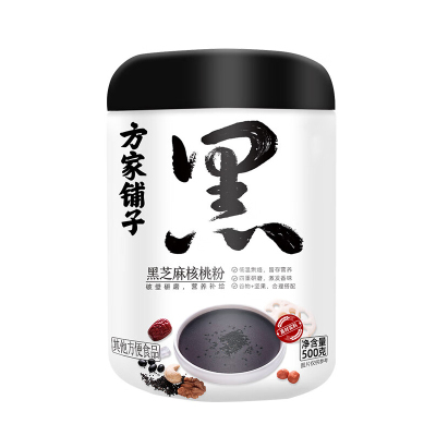 方家铺子 黑芝麻核桃粉500g/罐装